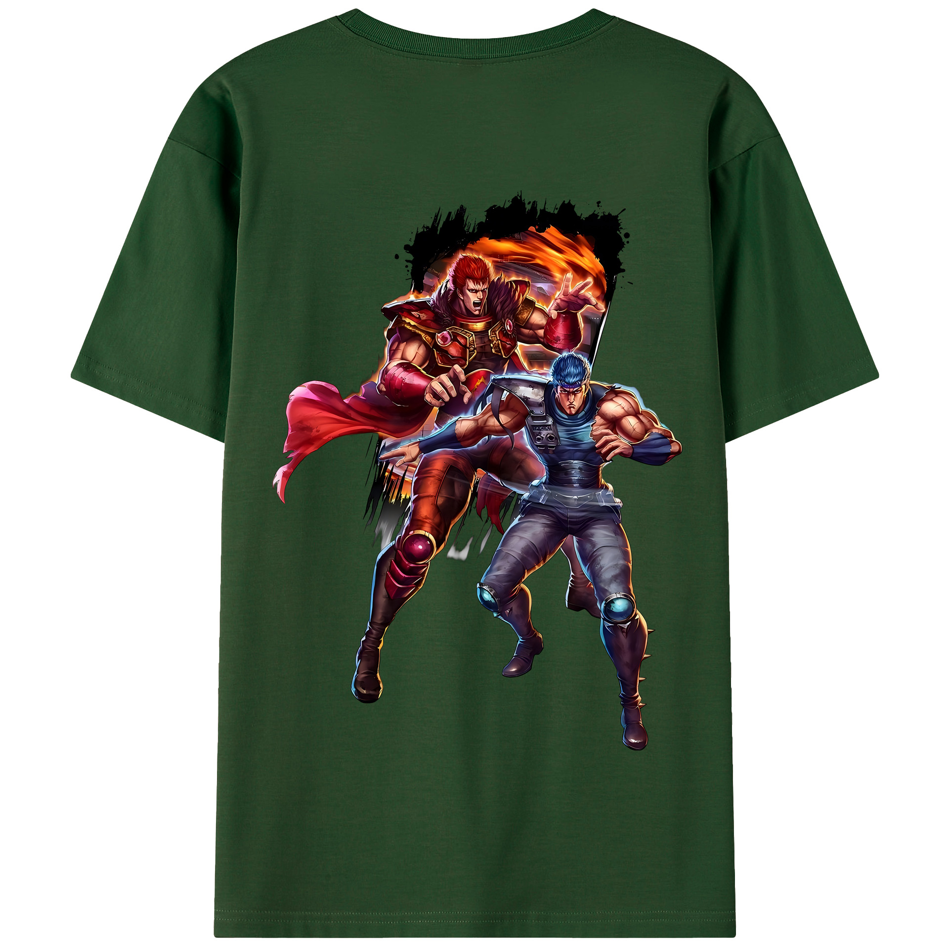 （画像用） 北斗の拳 Fist of the North Star 綿100％半袖Tシャツ（背面プリント）